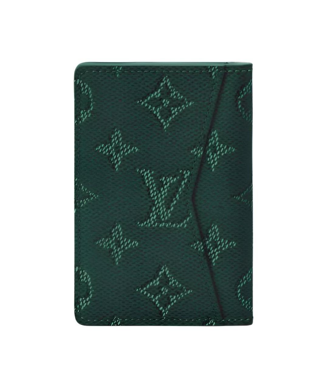 LOUIS VUITTON Зеленый кардхолдер, фото 3