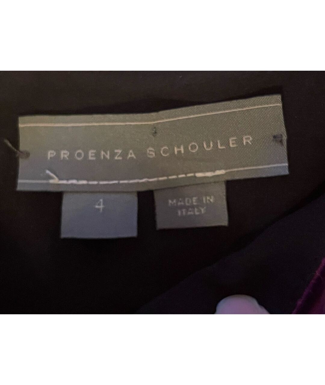 PROENZA SCHOULER Фиолетовая бархатная юбка макси, фото 3