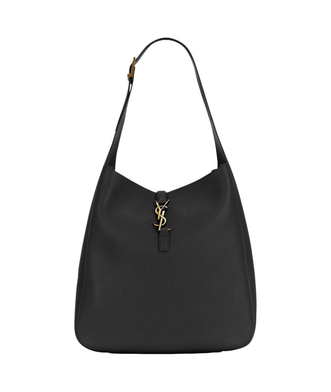 SAINT LAURENT Черная кожаная сумка через плечо, фото 1