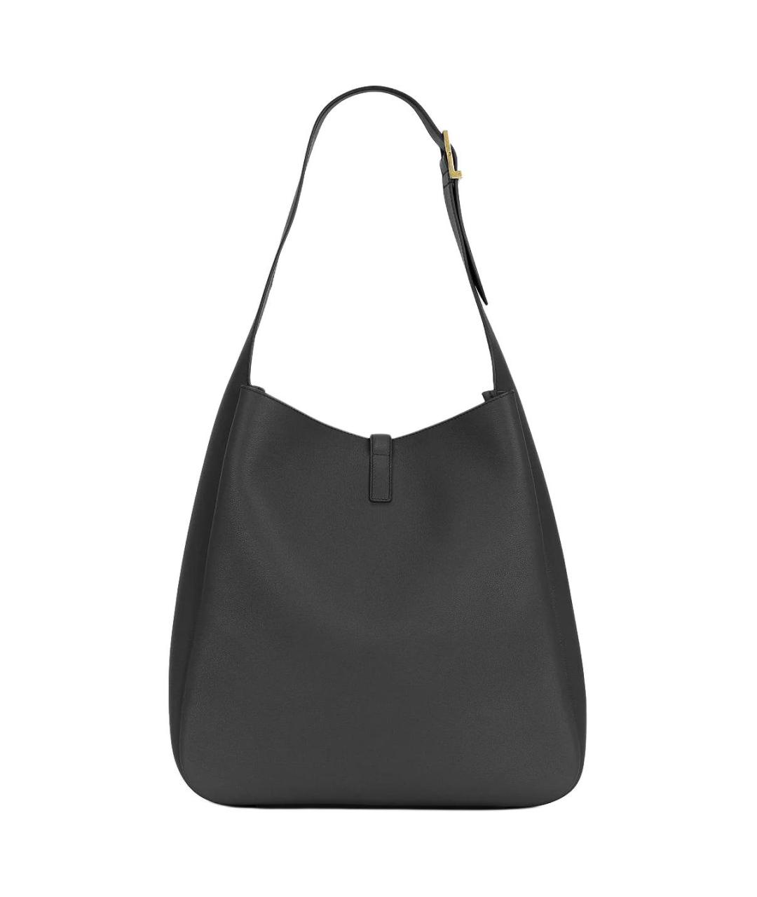 SAINT LAURENT Черная кожаная сумка через плечо, фото 4