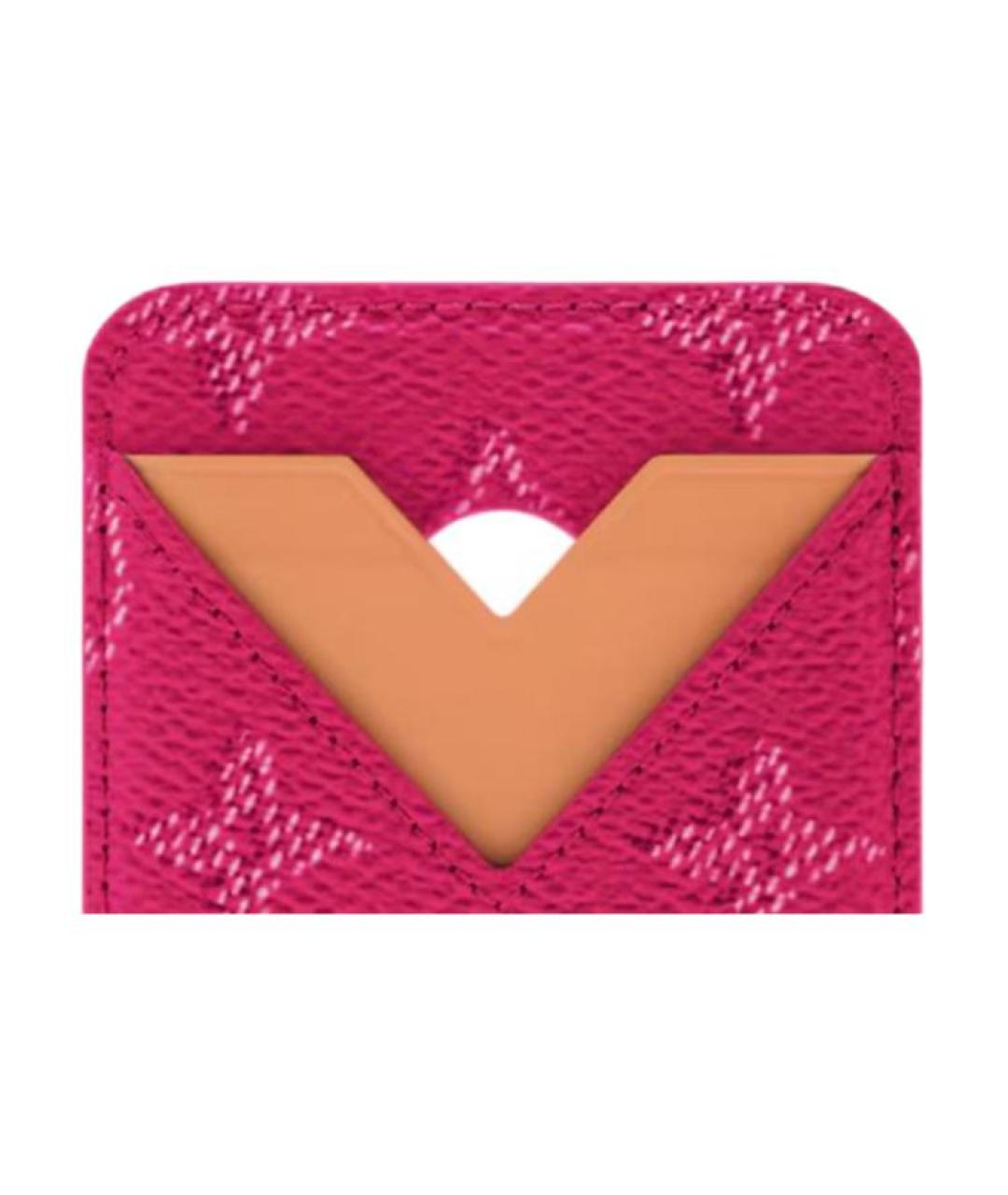 LOUIS VUITTON Розовый кардхолдер, фото 5