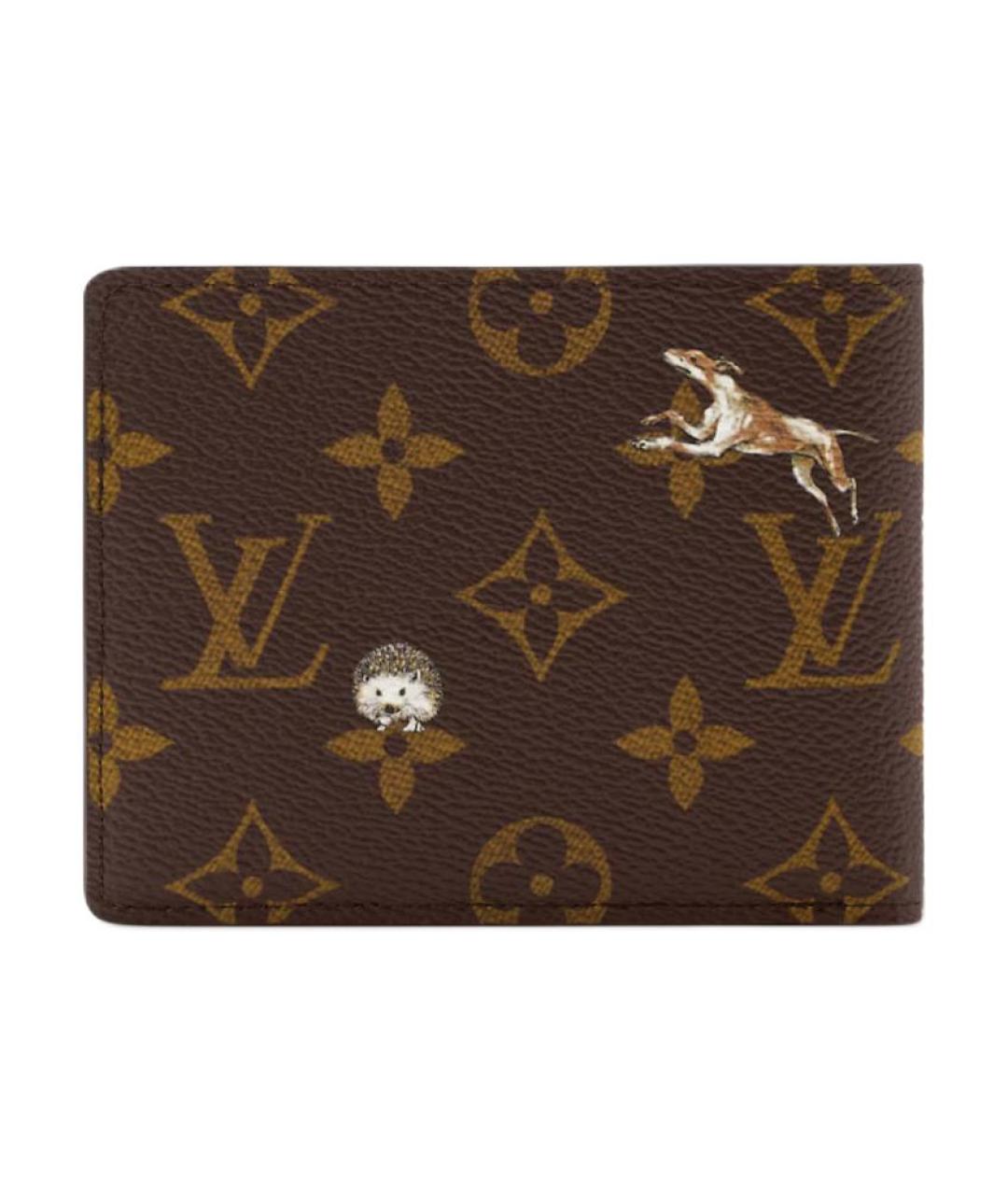 LOUIS VUITTON Коричневый кошелек, фото 3