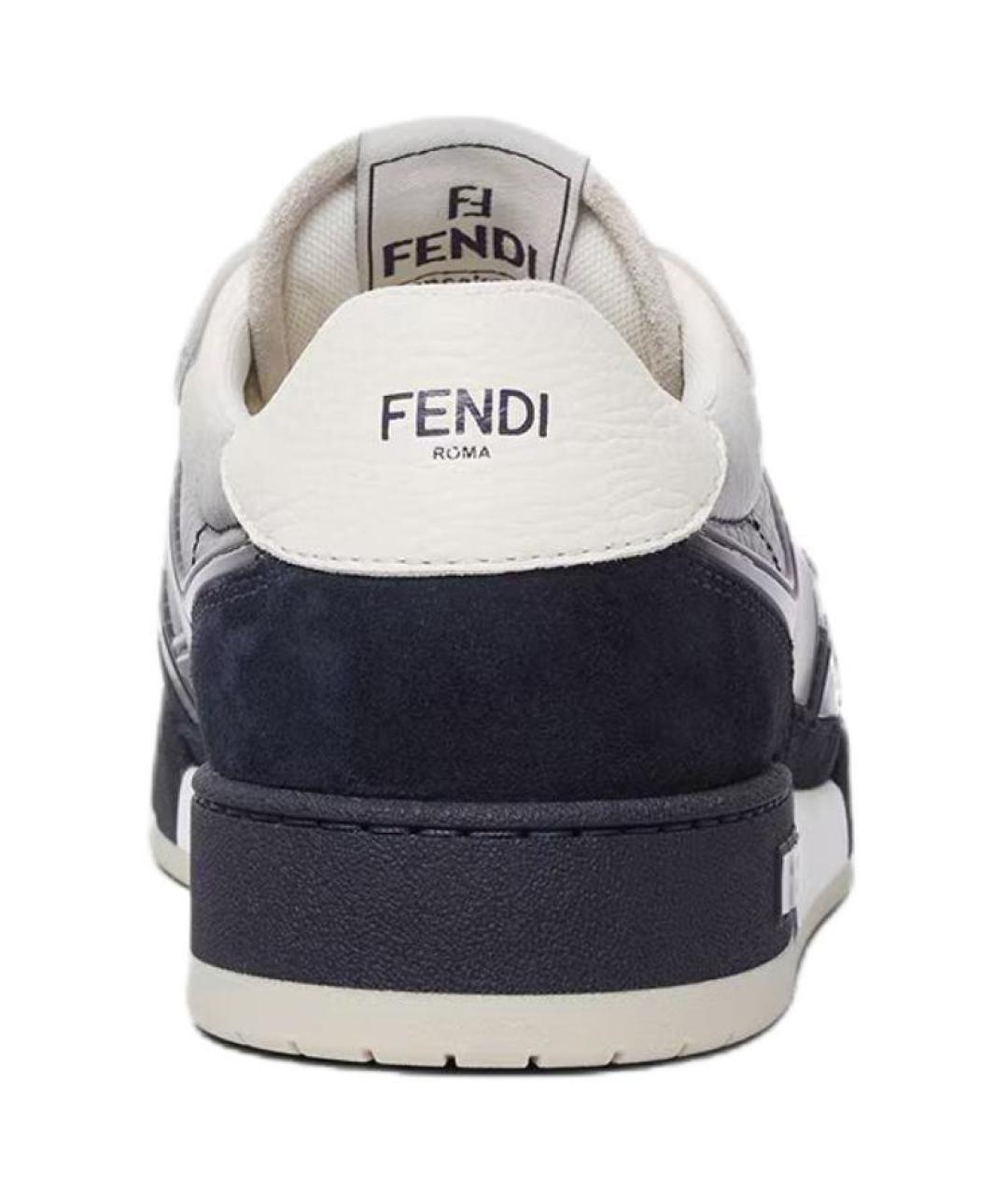 FENDI Белые низкие кроссовки / кеды, фото 5