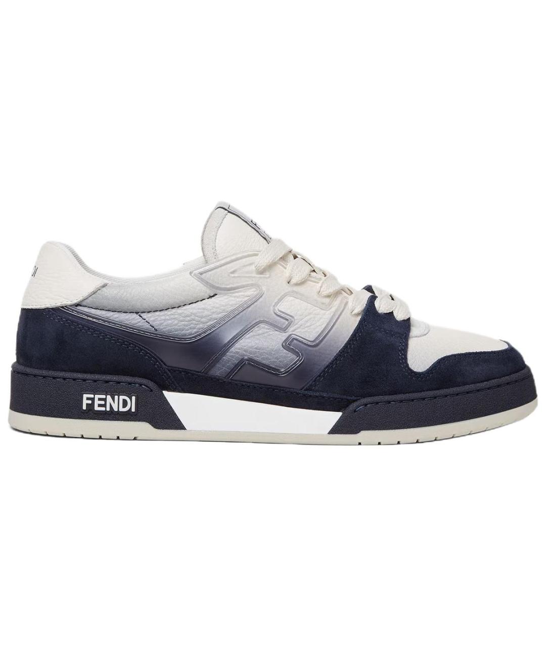 FENDI Белые низкие кроссовки / кеды, фото 1