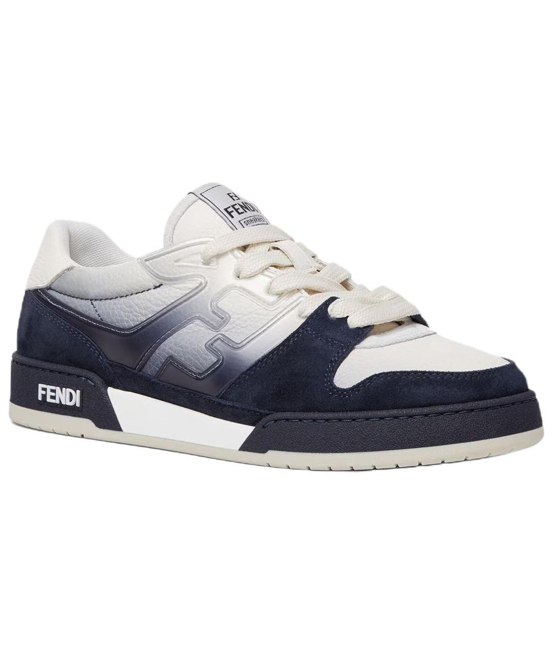 FENDI Белые низкие кроссовки / кеды, фото 3