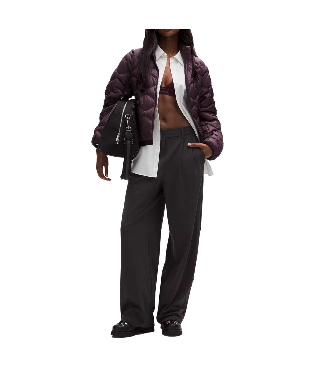 Lululemon Фиолетовый пуховик, фото 3