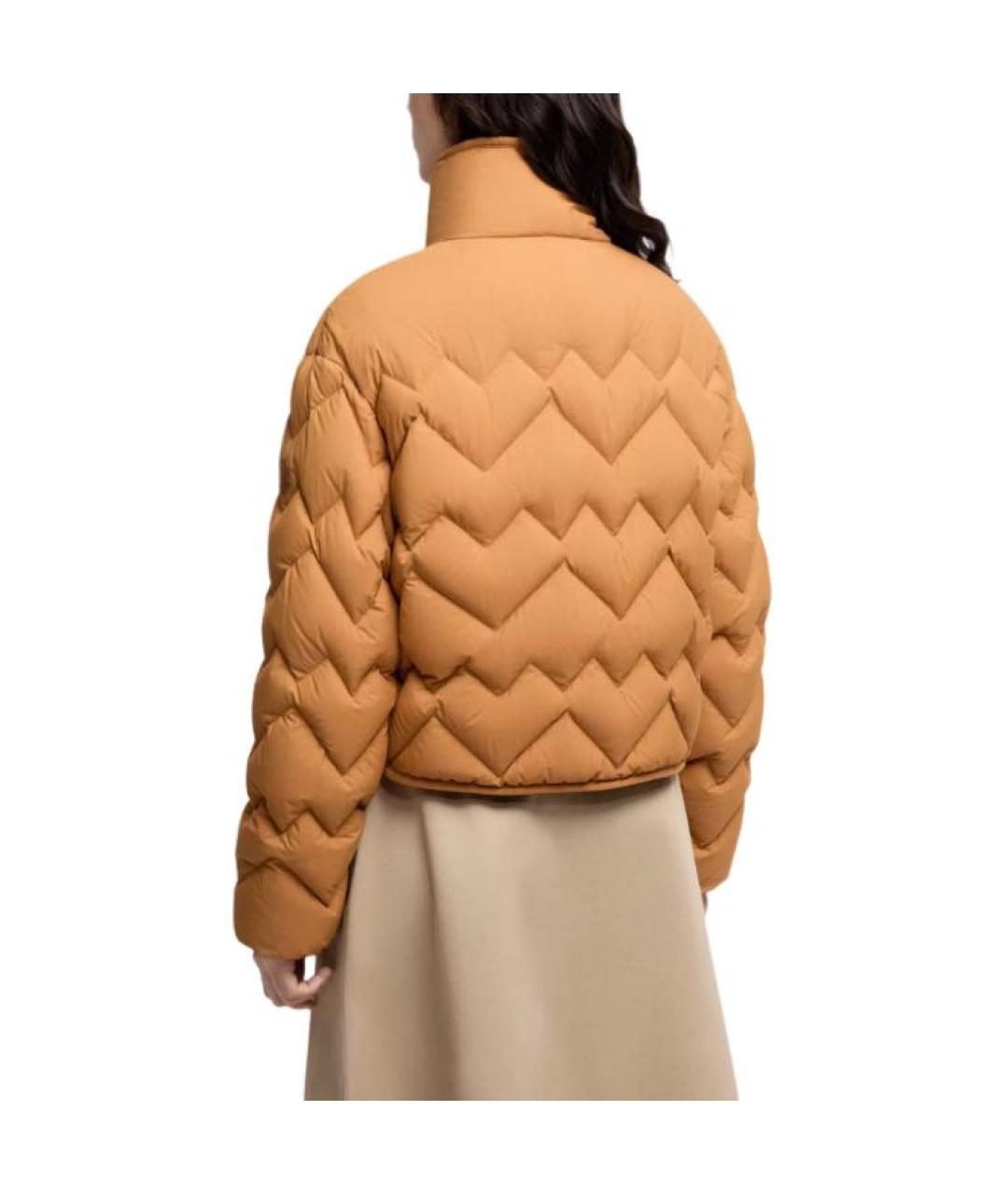 MONCLER Желтый пуховик, фото 4