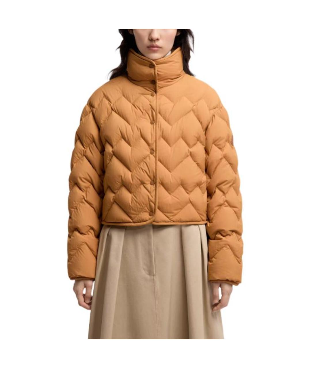 MONCLER Желтый пуховик, фото 3