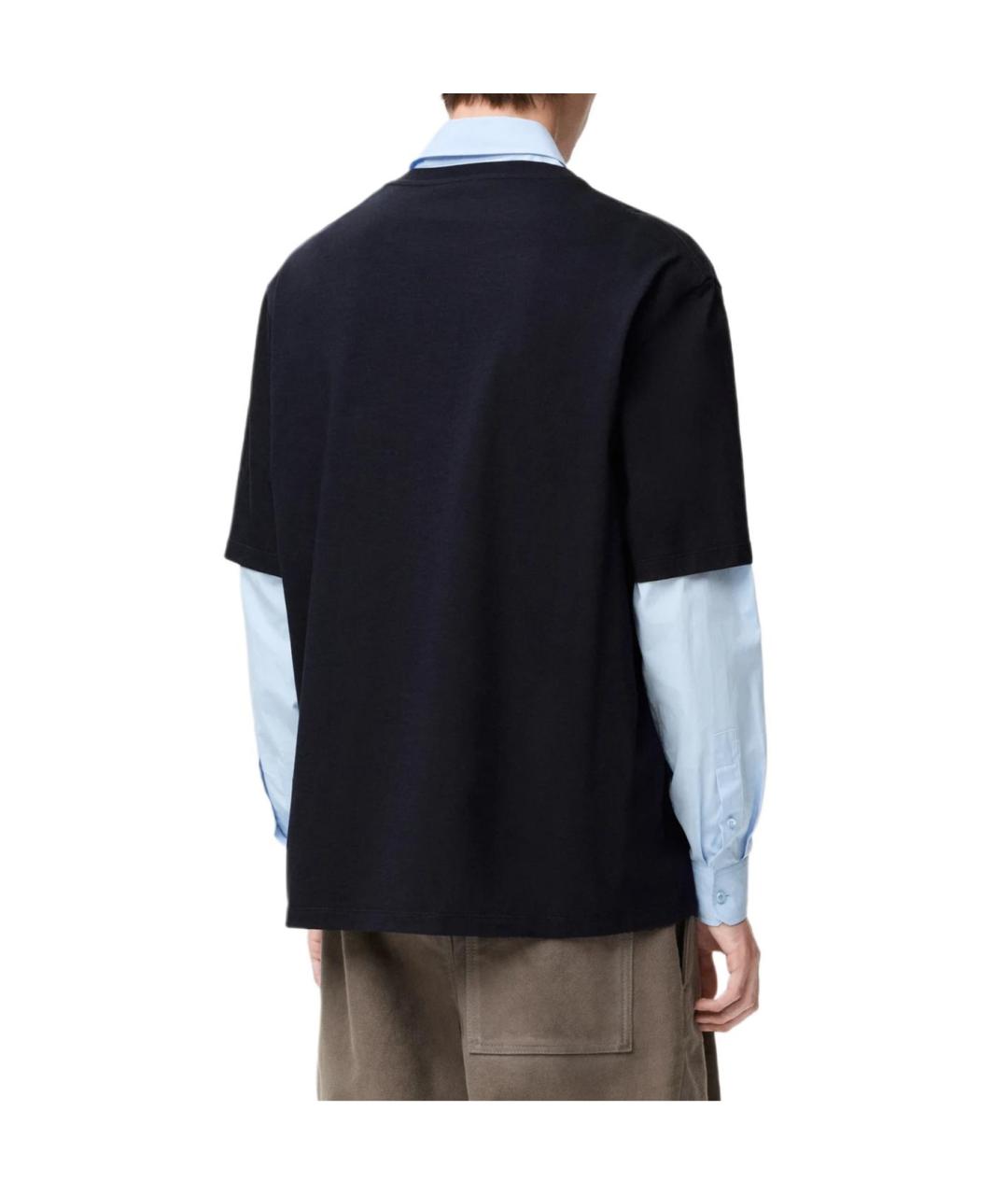 LOEWE Темно-синяя футболка, фото 5