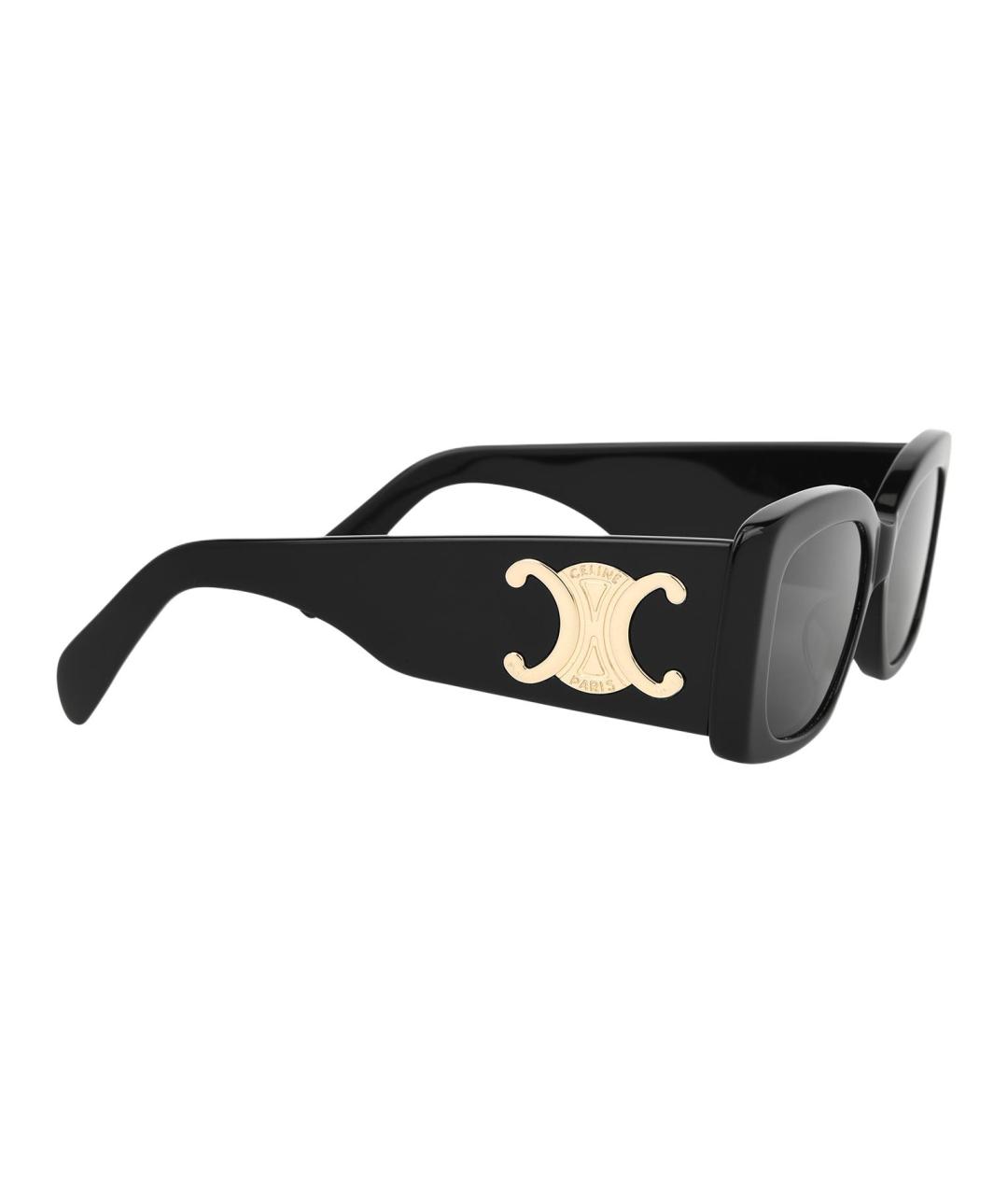 CELINE Черные пластиковые солнцезащитные очки, фото 3