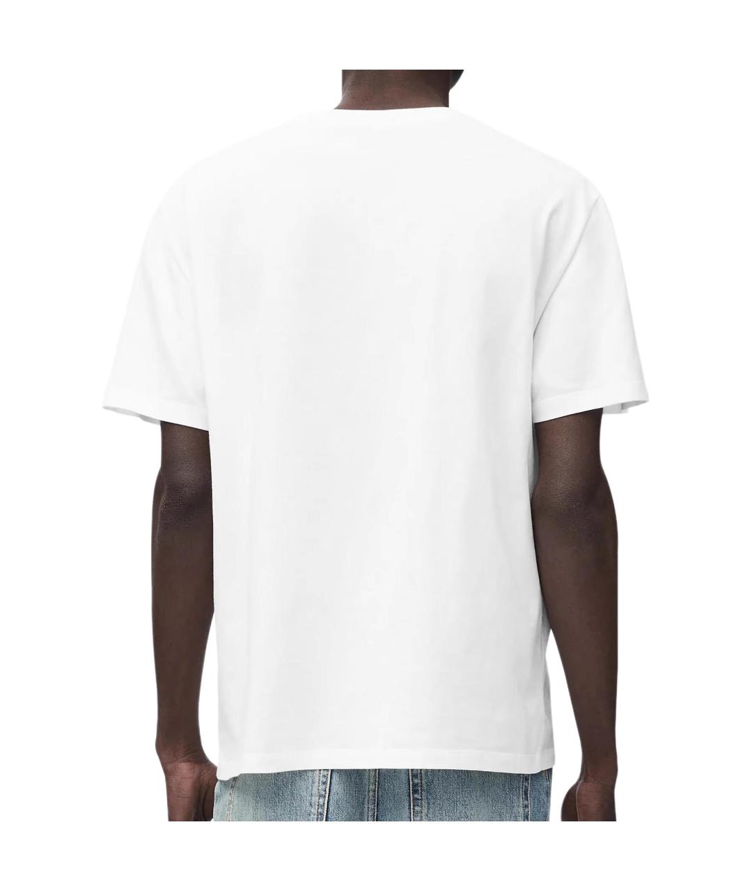 LOEWE Белая хлопковая футболка, фото 3