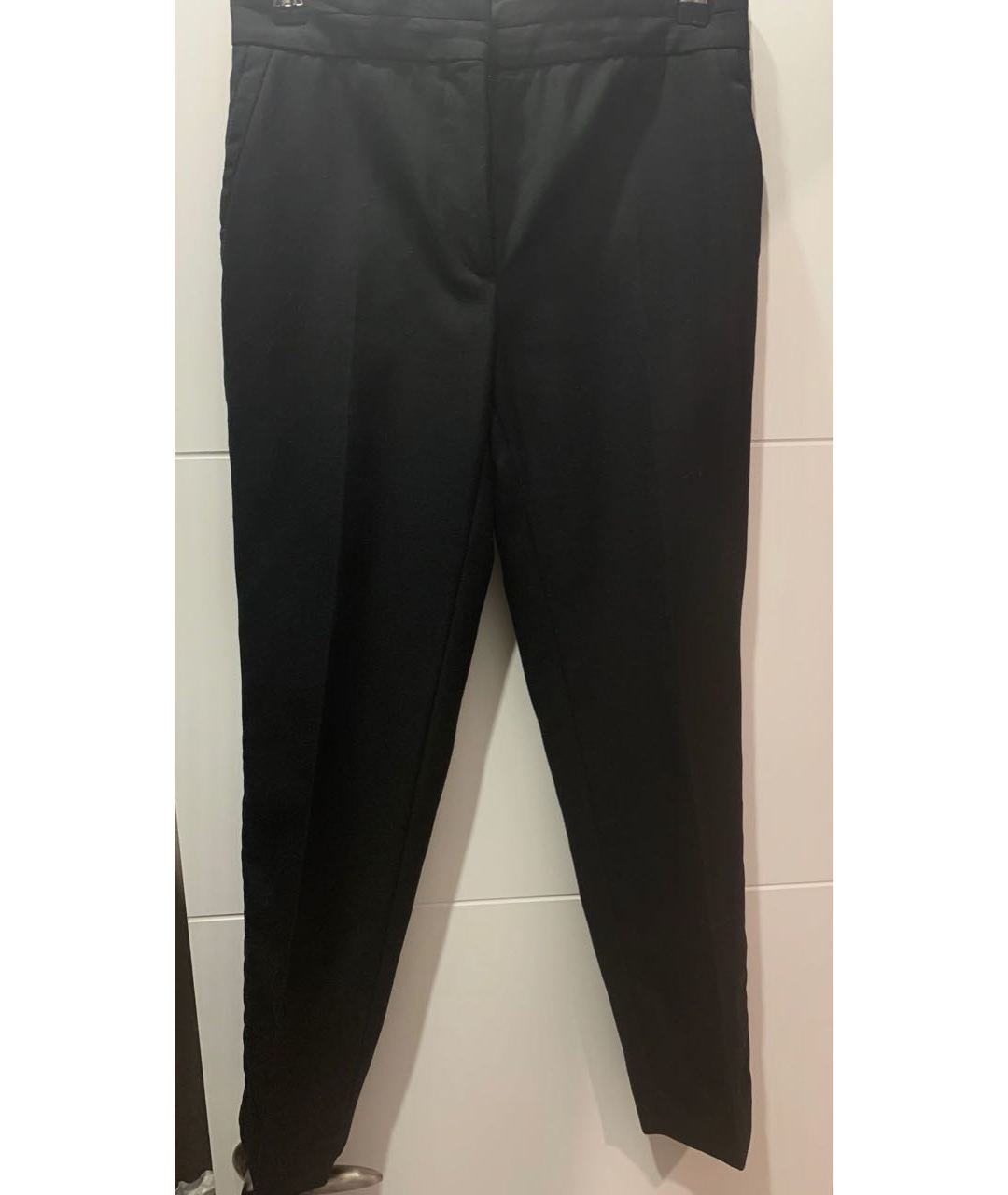 SANDRO Черные полиэстеровые брюки узкие, фото 4