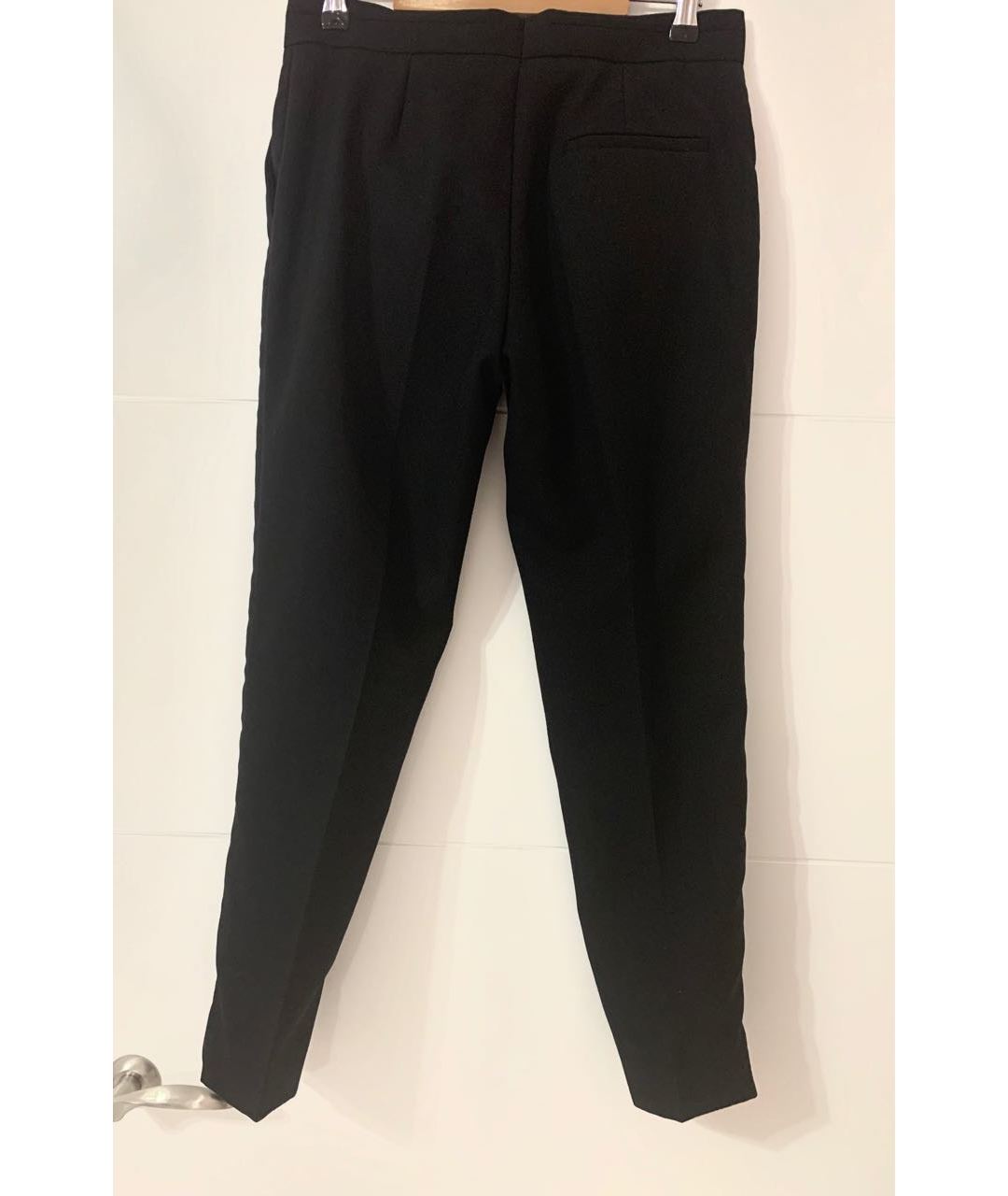 SANDRO Черные полиэстеровые брюки узкие, фото 2