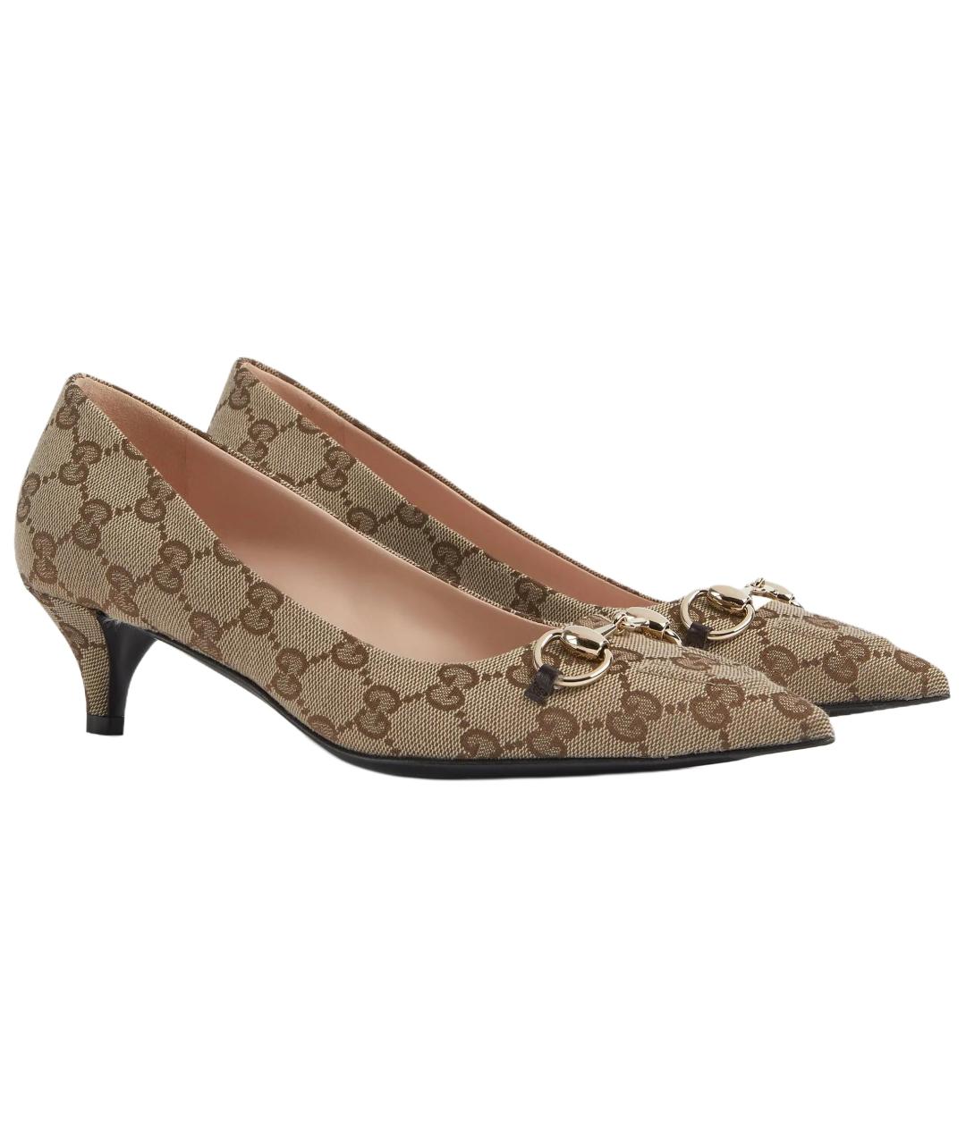 GUCCI Коричневые туфли, фото 3