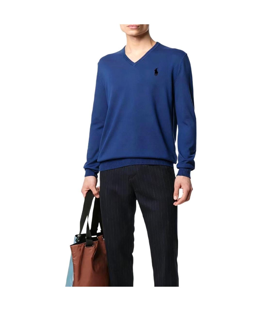 POLO RALPH LAUREN Синий джемпер / свитер, фото 2