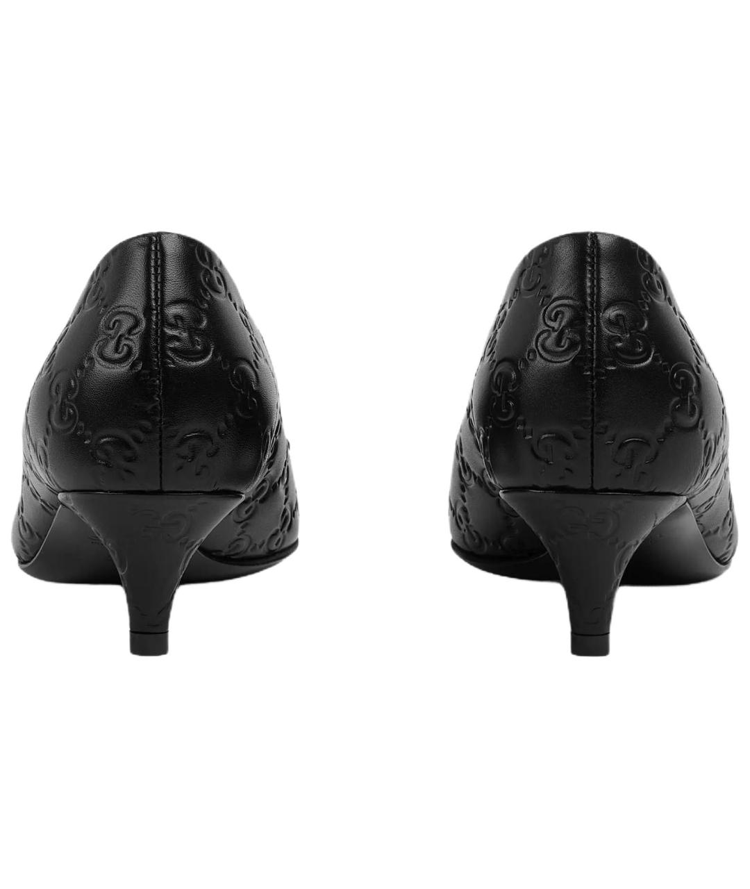 GUCCI Черные кожаные туфли, фото 5