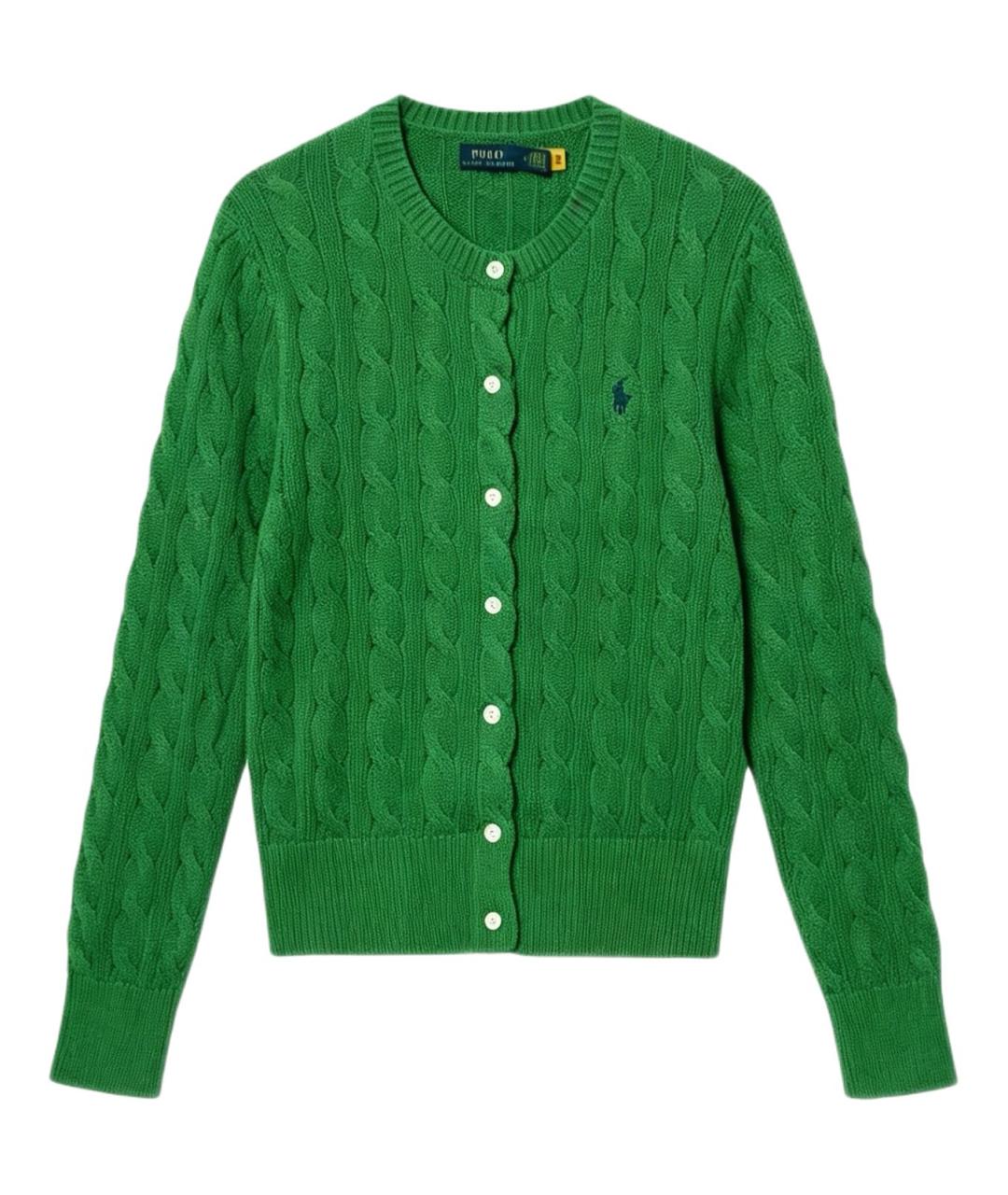 POLO RALPH LAUREN Зеленый кардиган, фото 1