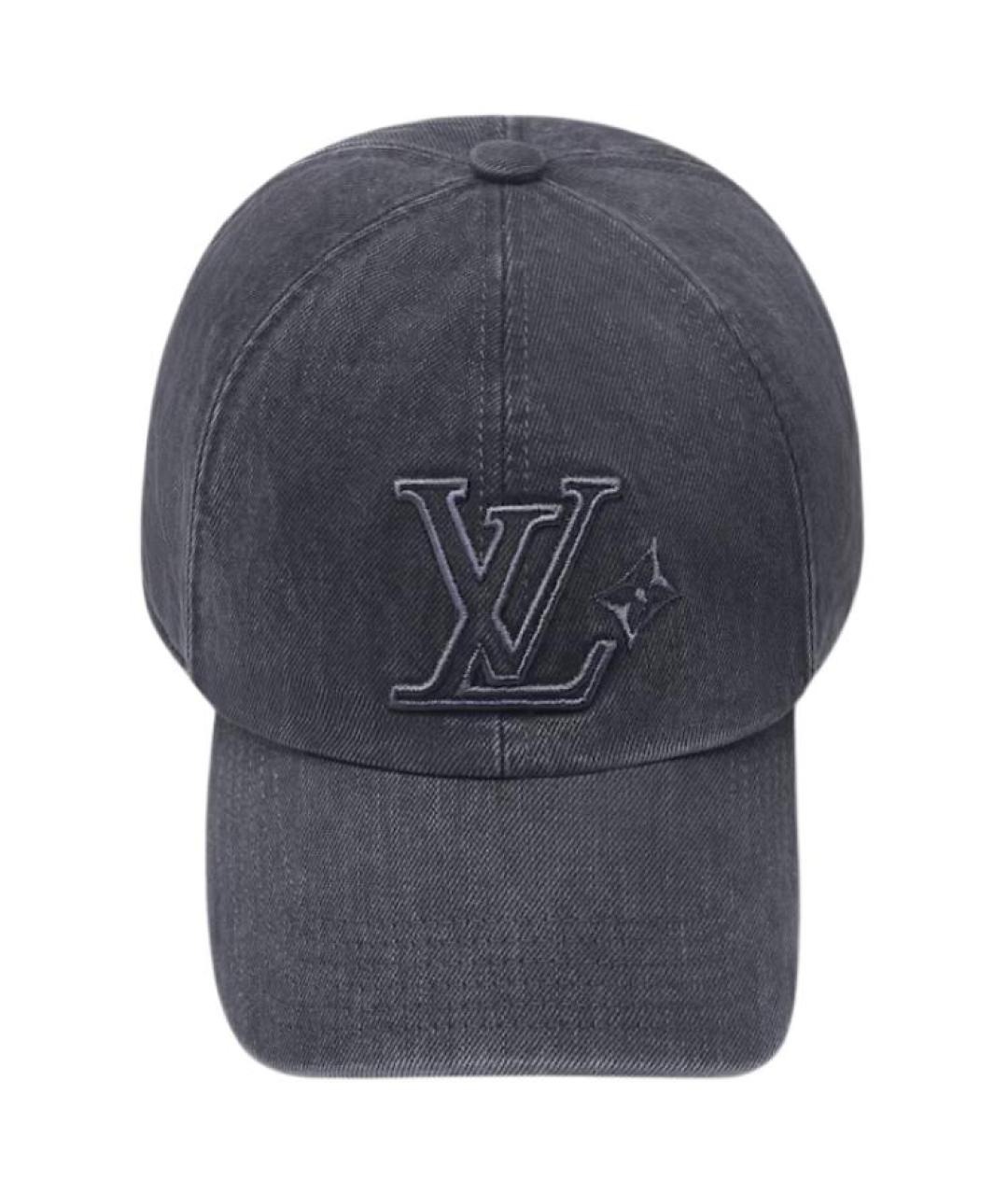 LOUIS VUITTON Антрацитовая хлопковая кепка/бейсболка, фото 3
