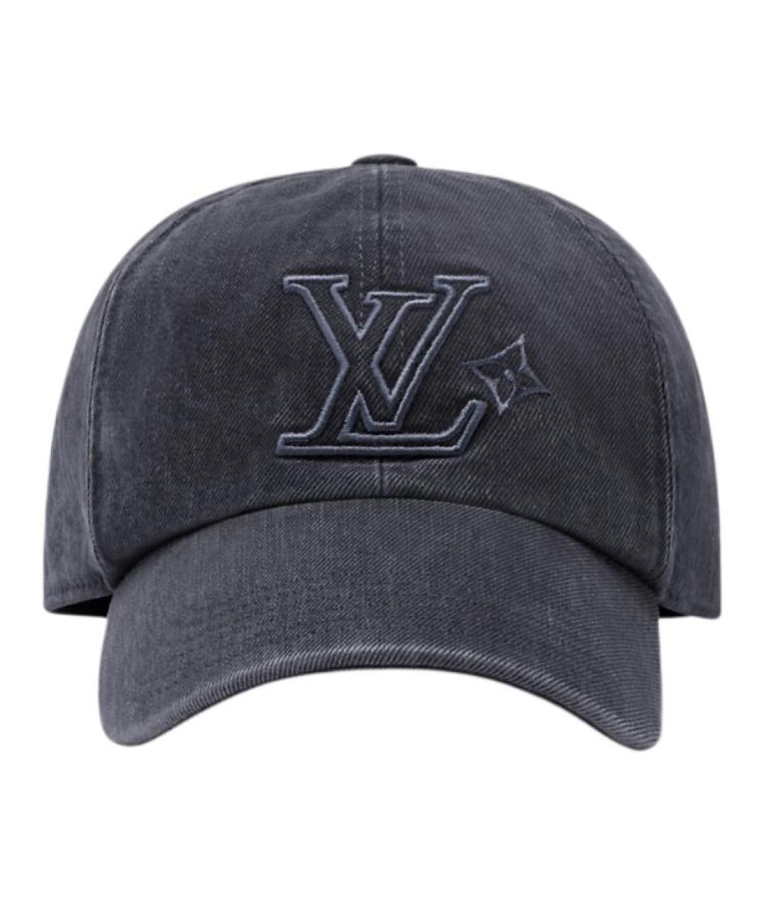 LOUIS VUITTON Антрацитовая хлопковая кепка/бейсболка, фото 1
