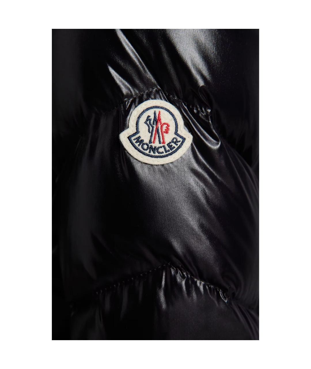 MONCLER Черный пуховик, фото 5