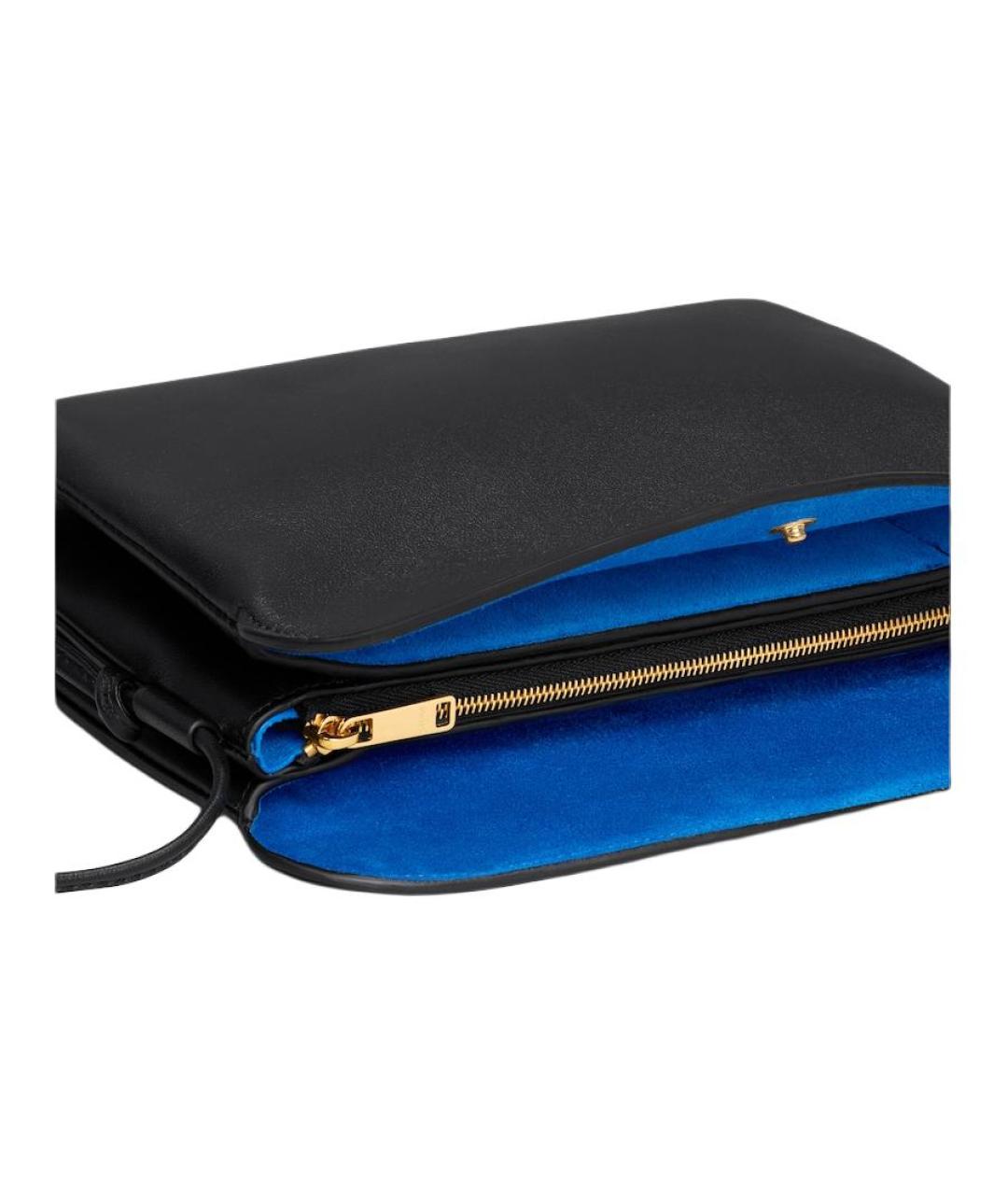 CELINE Черная кожаная сумка через плечо, фото 5