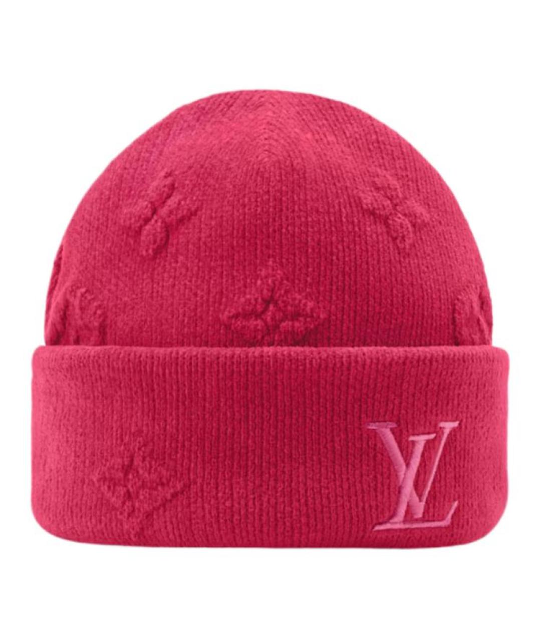 LOUIS VUITTON Розовая хлопковая шапка, фото 1