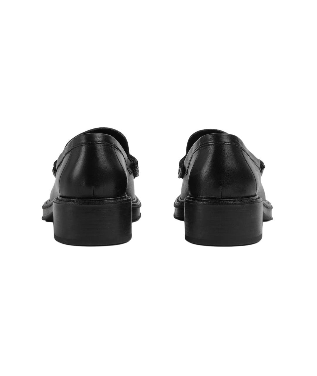 GUCCI Черные кожаные лоферы, фото 5