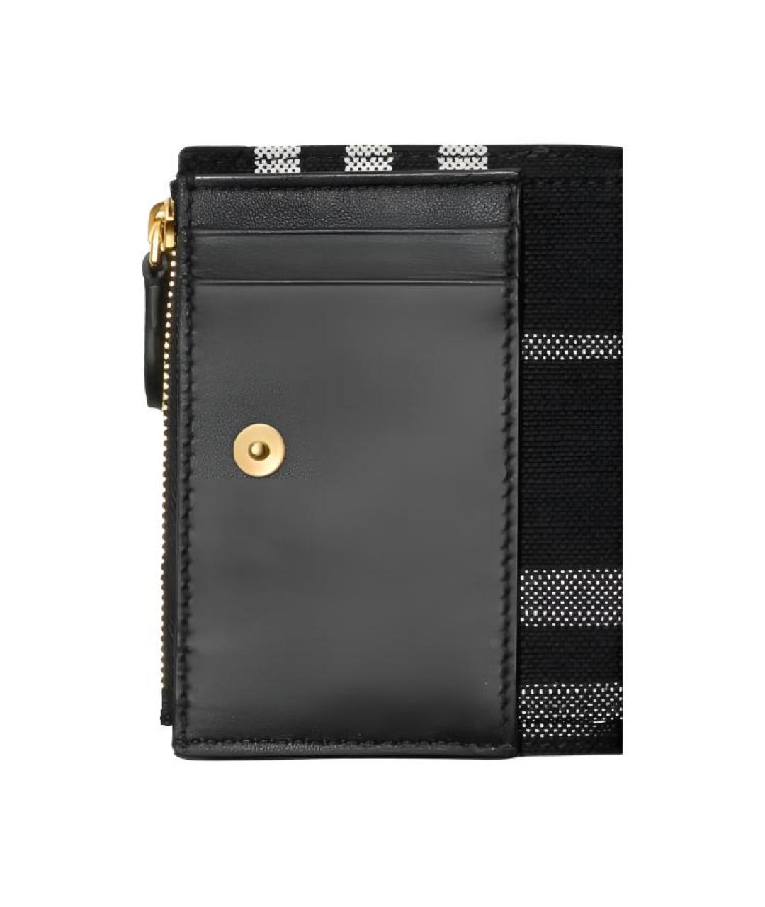 BURBERRY Черный кожаный кошелек, фото 5