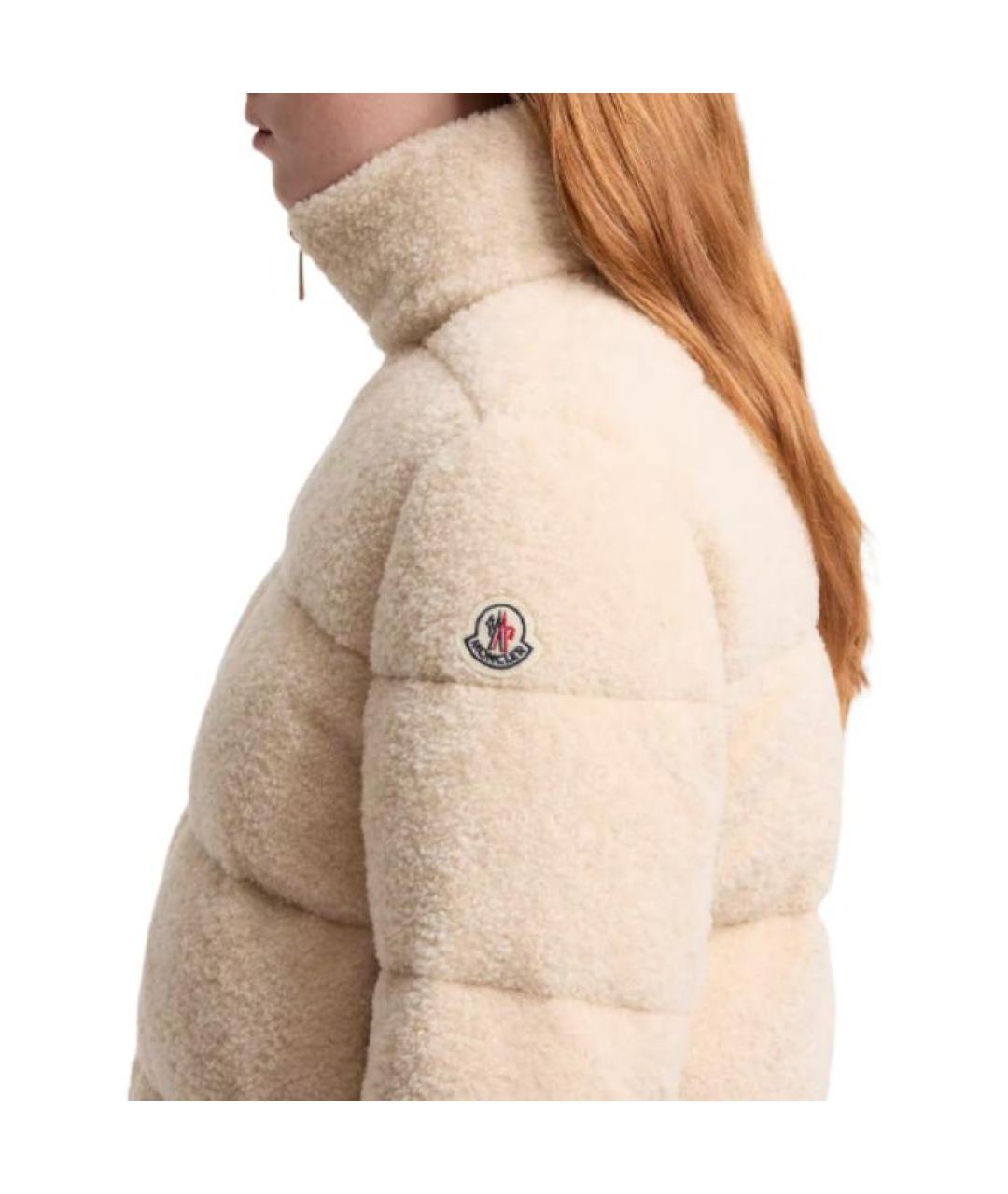 MONCLER Белый пуховик, фото 5