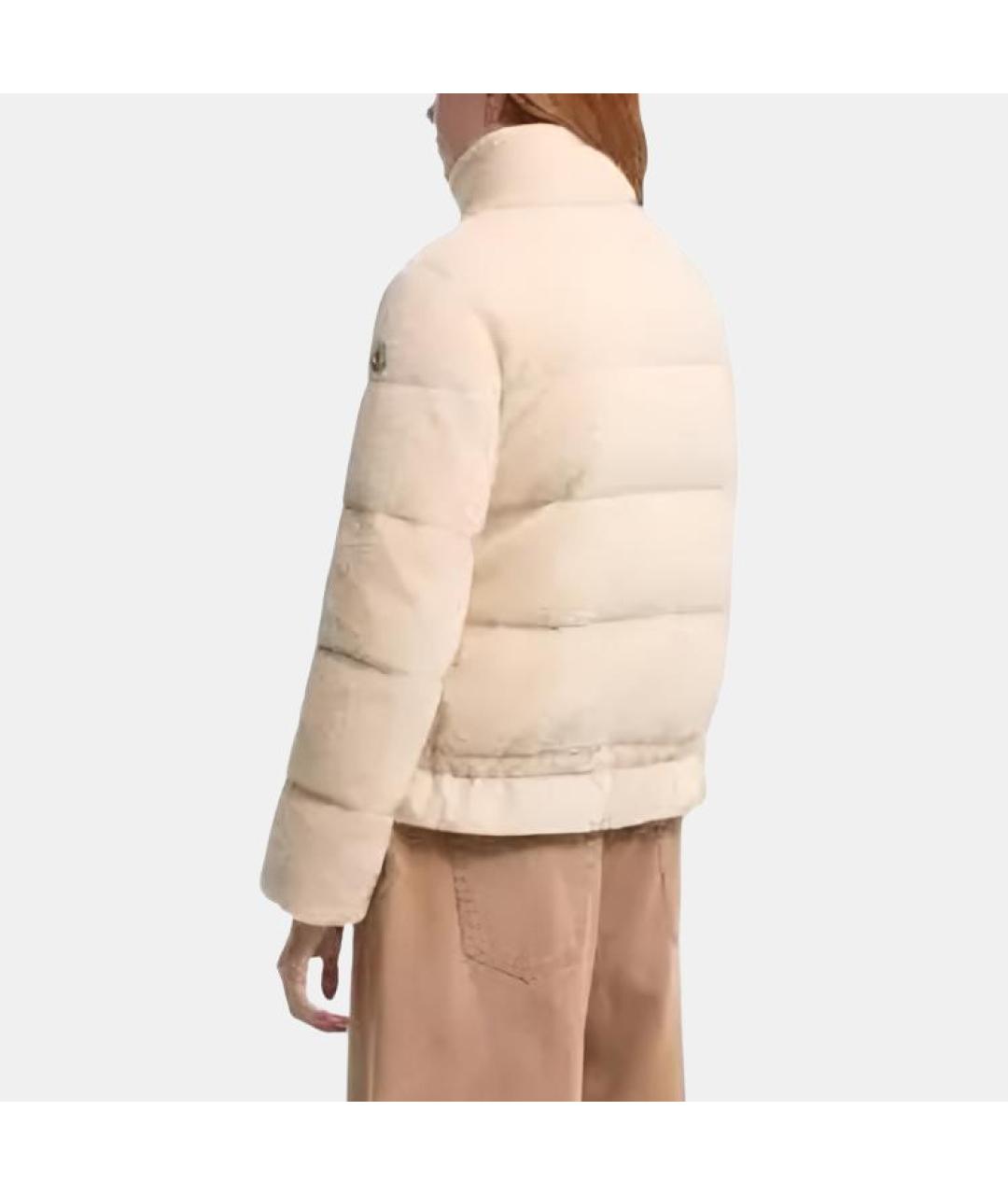 MONCLER Белый пуховик, фото 3