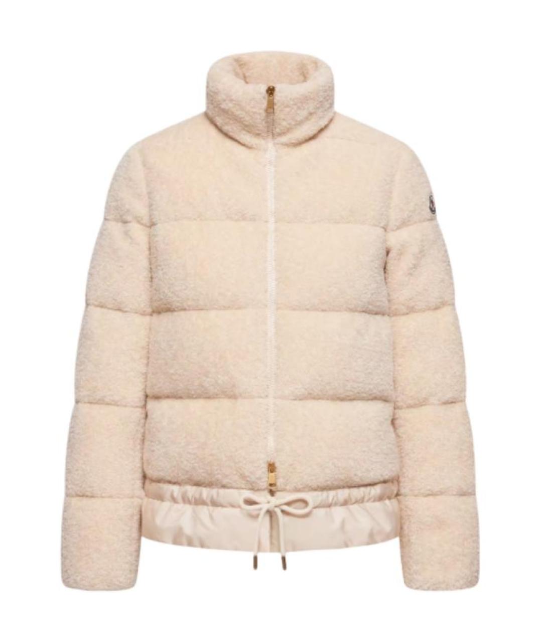 MONCLER Белый пуховик, фото 1