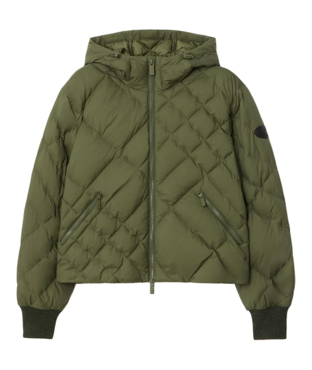 BURBERRY Зеленая куртка, фото 1