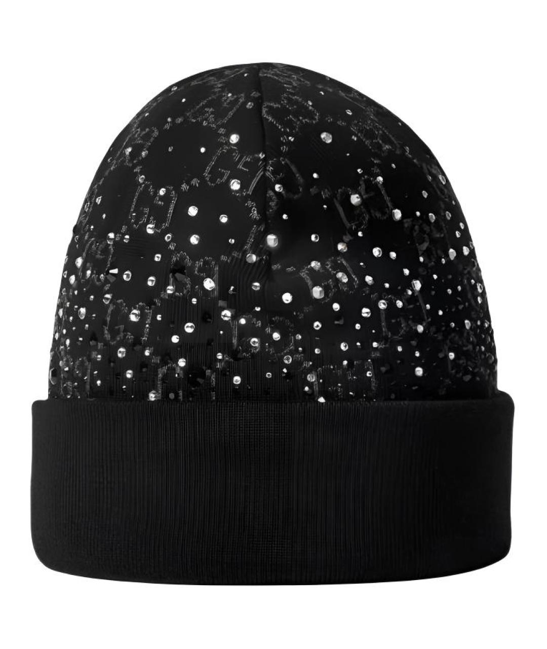 GUCCI Черная шерстяная шапка, фото 1