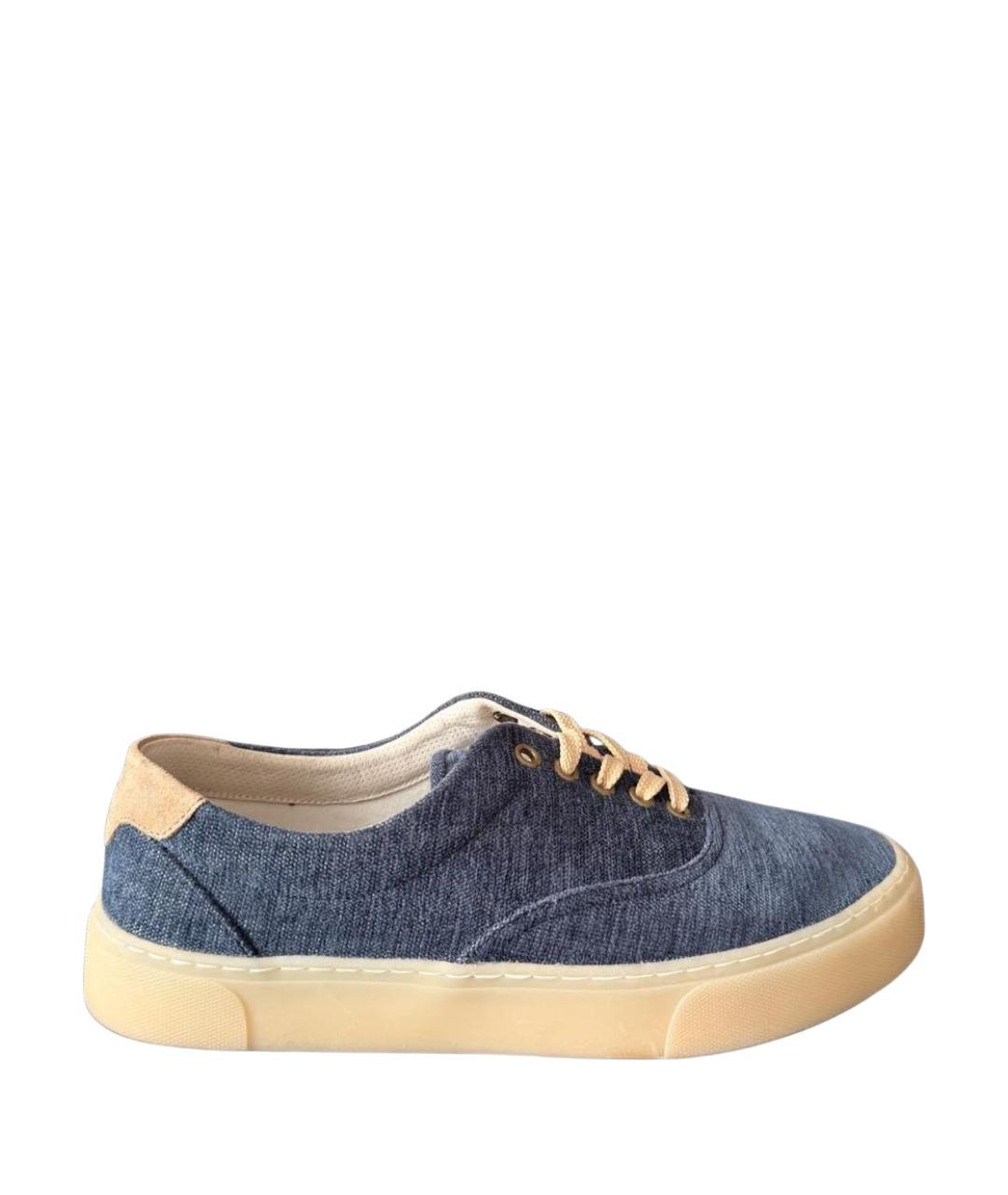 BRUNELLO CUCINELLI Синие текстильные кеды, фото 1