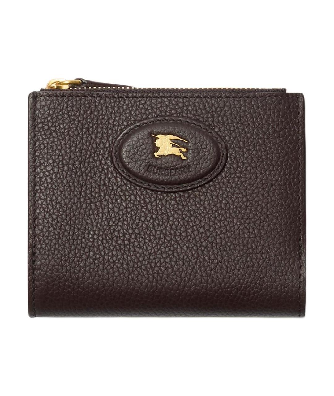 BURBERRY Коричневый кожаный кошелек, фото 1