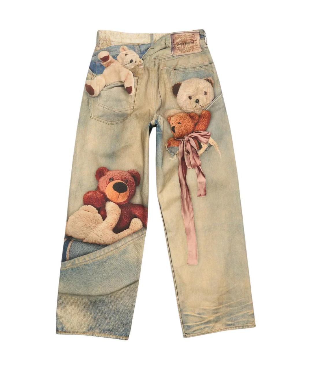 ACNE STUDIOS Голубые прямые джинсы, фото 2