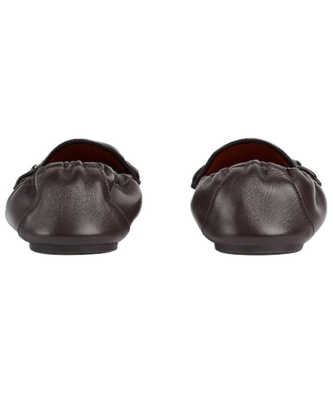 GUCCI Коричневые кожаные лоферы, фото 5