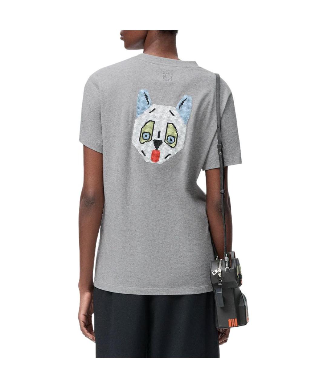 LOEWE Серая футболка, фото 3