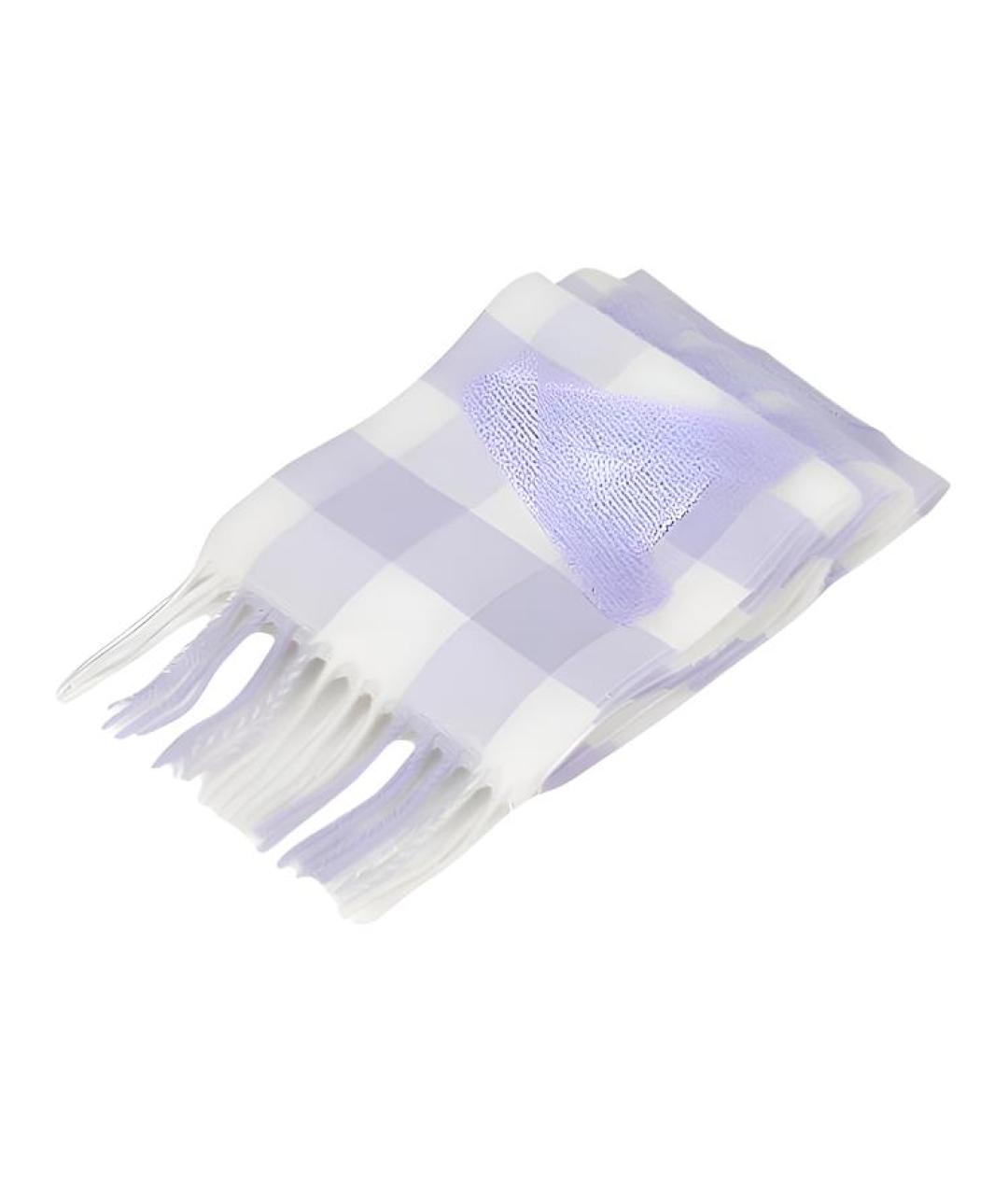 ACNE STUDIOS Фиолетовый шерстяной шарф, фото 2