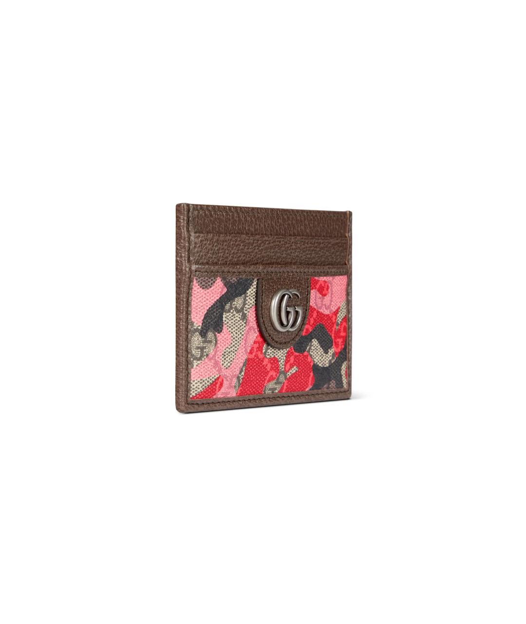 GUCCI Коричневый кожаный кардхолдер, фото 2