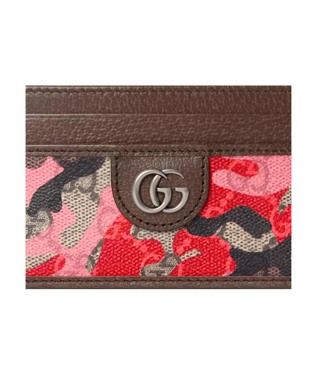 GUCCI Коричневый кожаный кардхолдер, фото 5