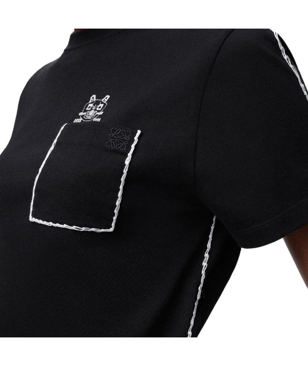 LOEWE Черная футболка, фото 5