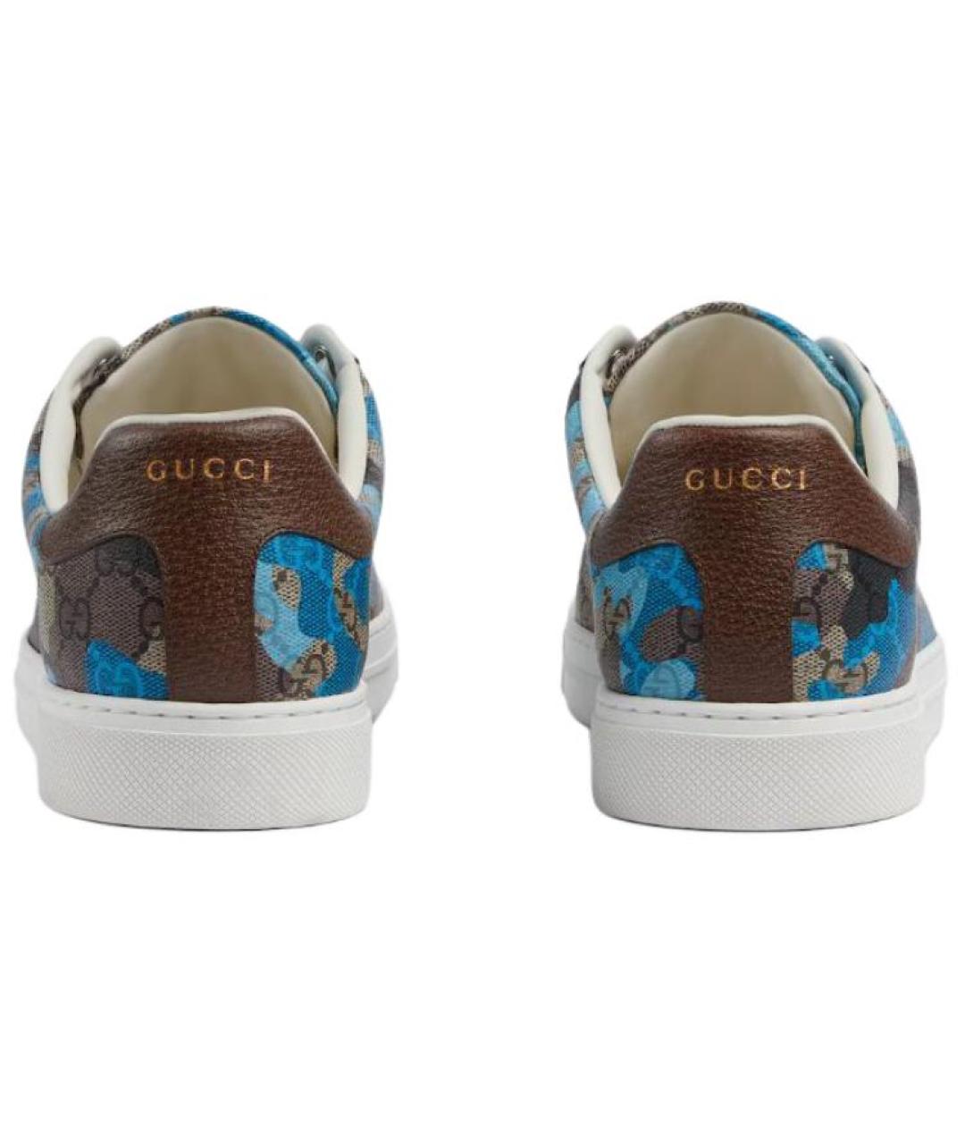 GUCCI Синие низкие кроссовки / кеды, фото 4