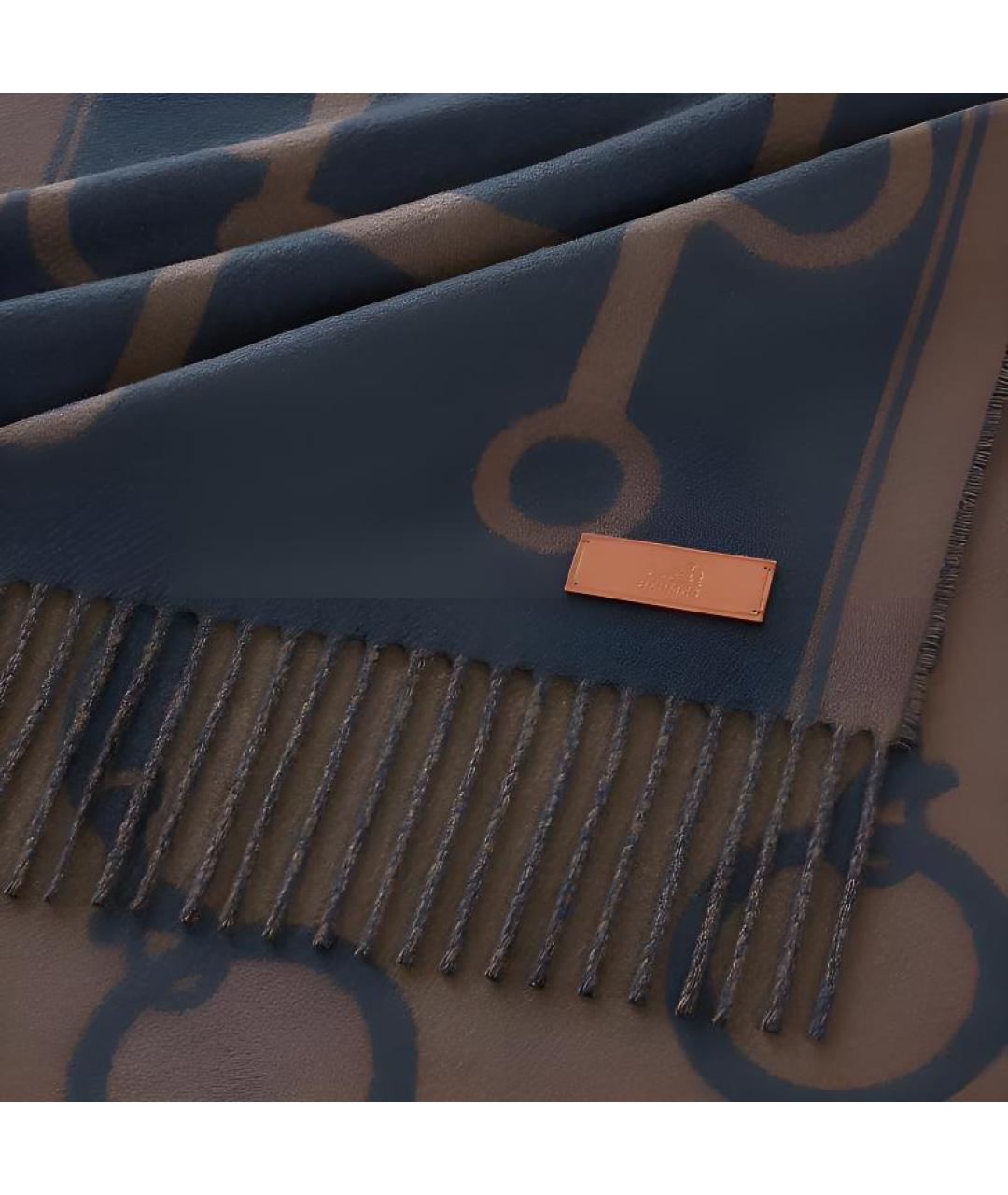 HERMES Мульти кашемировый шарф, фото 2