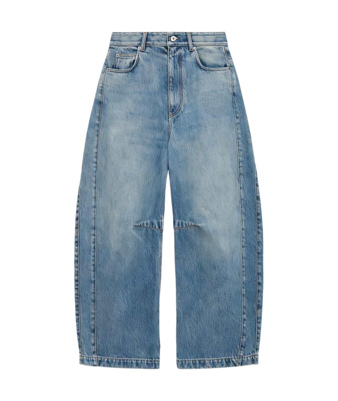 LOEWE Синие хлопковые прямые джинсы, фото 1