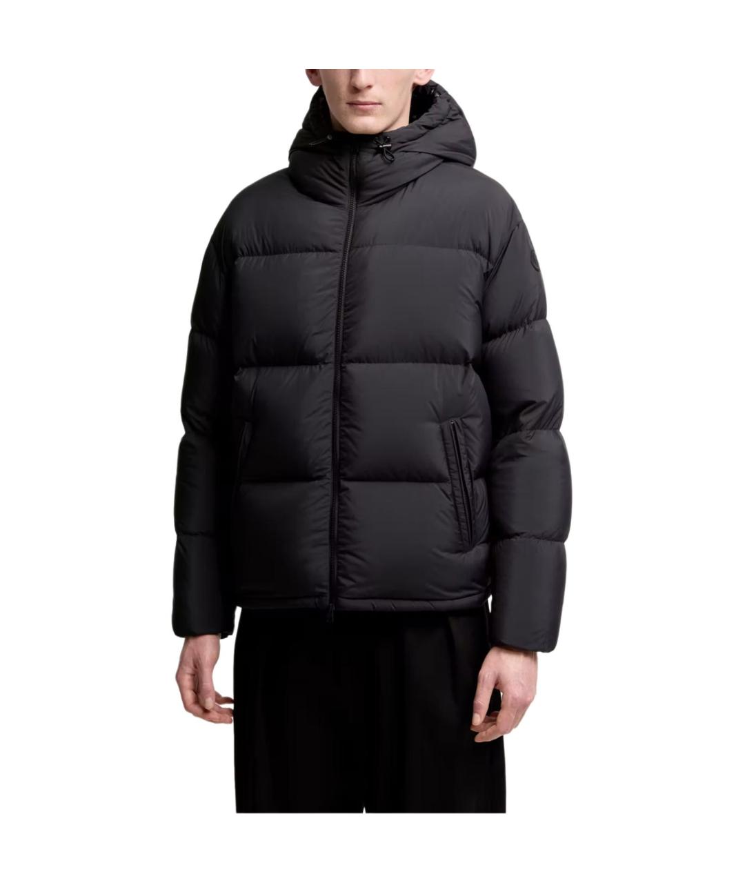 MONCLER Черная полиамидовая куртка, фото 4