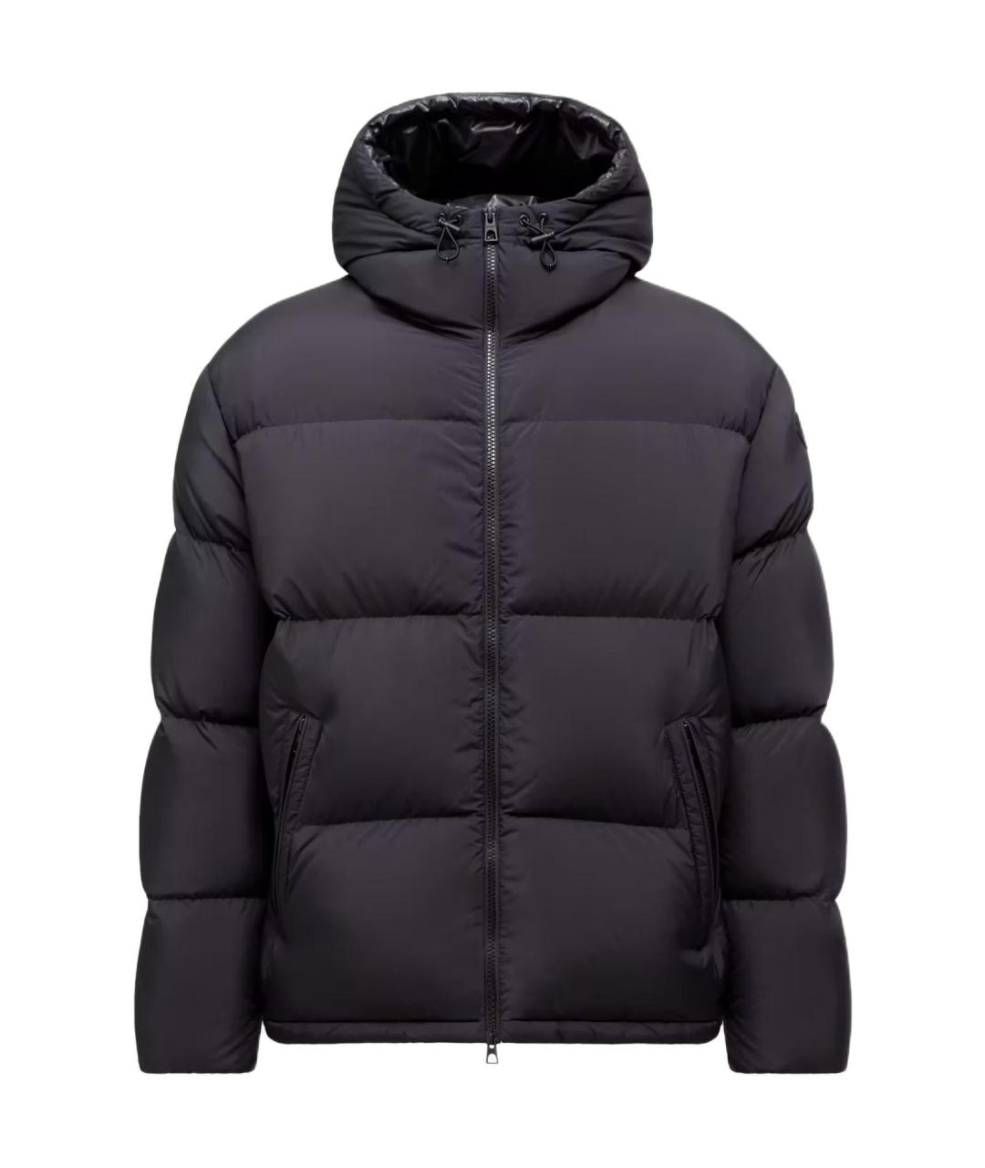 MONCLER Черная полиамидовая куртка, фото 1