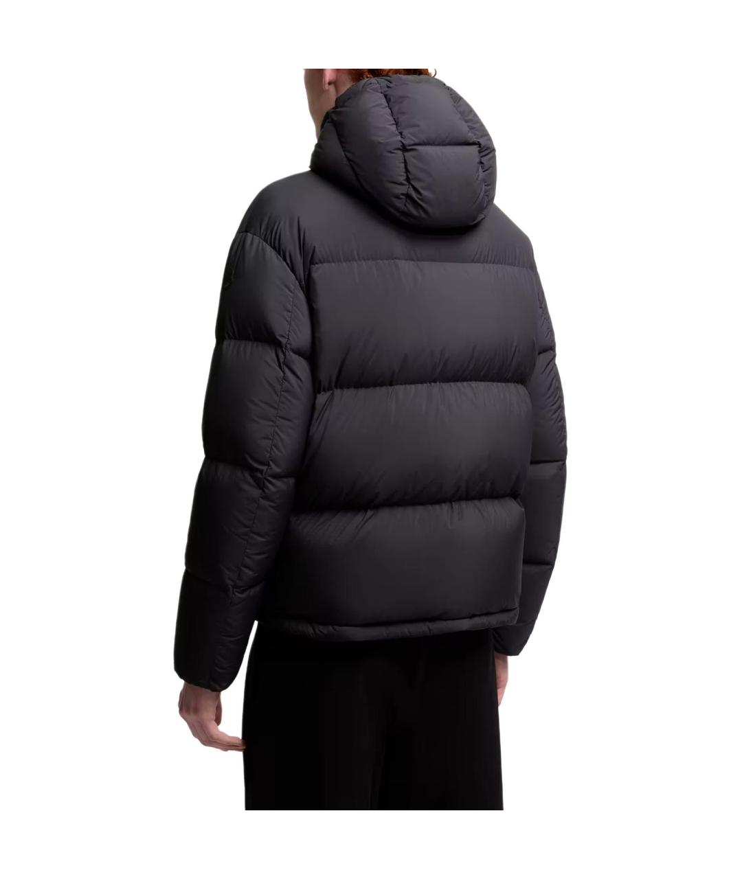 MONCLER Черная полиамидовая куртка, фото 3