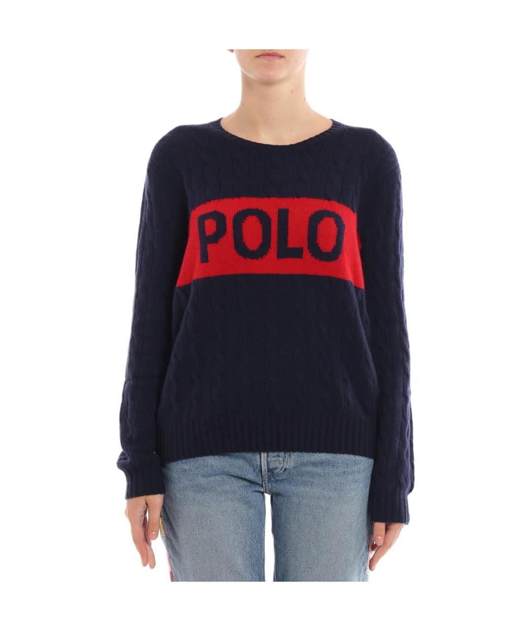 POLO RALPH LAUREN Темно-синий джемпер / свитер, фото 2