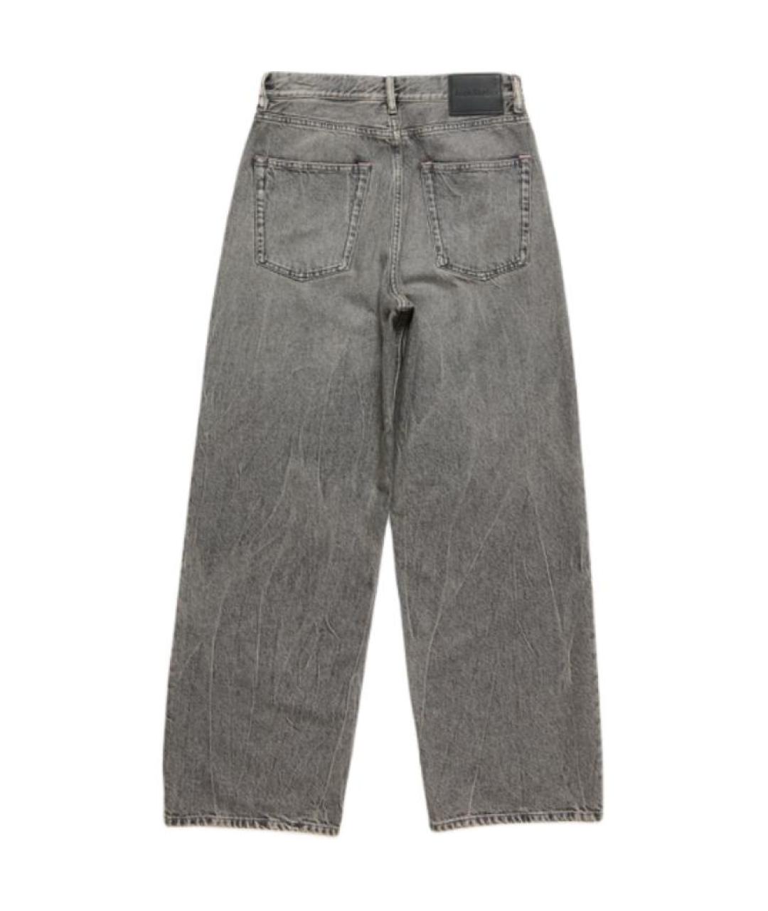 ACNE STUDIOS Черные хлопковые прямые джинсы, фото 2